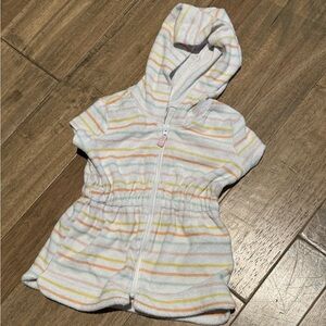 24 month carters Terry cloth bathing suit zip-front cover up
